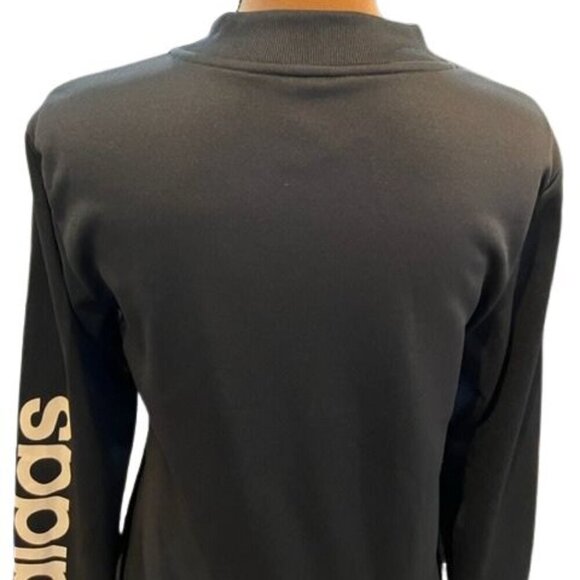 Black Adidas Full-Zip Track Jacket with 2 Front Pockets – Size Medium - Picture 5 of 6